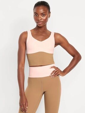 Tan & Pink Workout Set